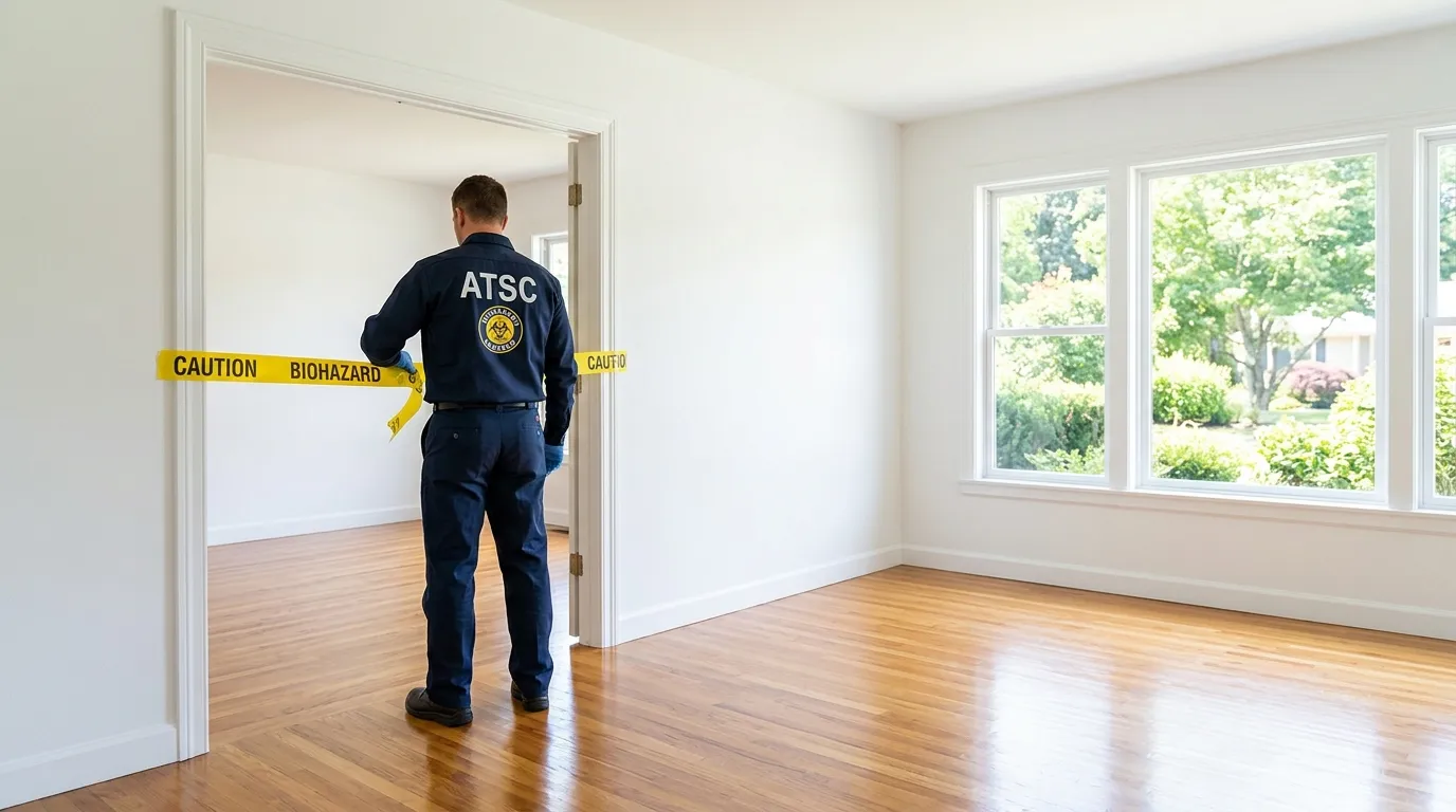 Certified biohazard cleanup crew performing Crime Scene Cleanup in Kennesaw
